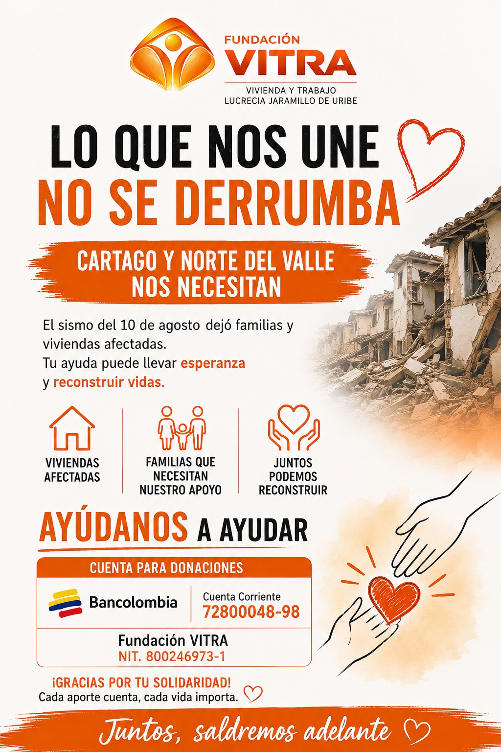 Campaña de Reconstrucción de Viviendas por Sismos - Fundación VITRA